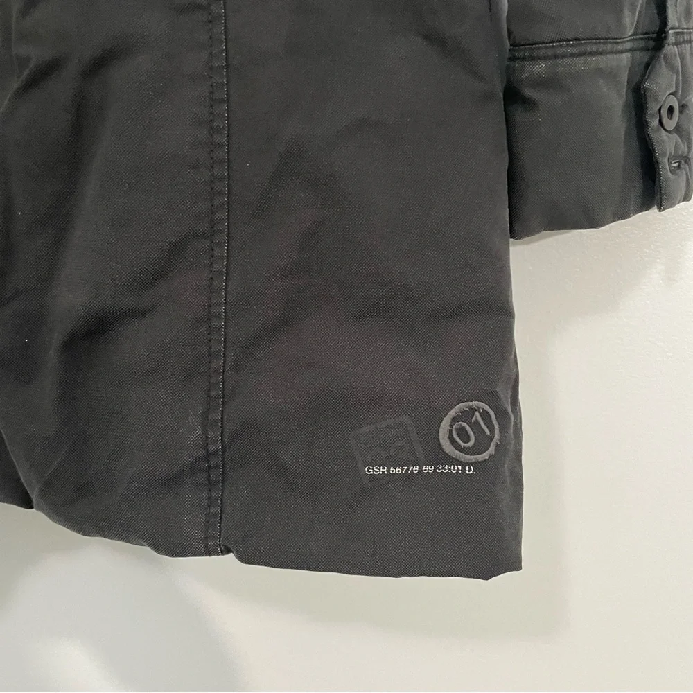 G-Star Raw Denim Black Insulated Coat Size L